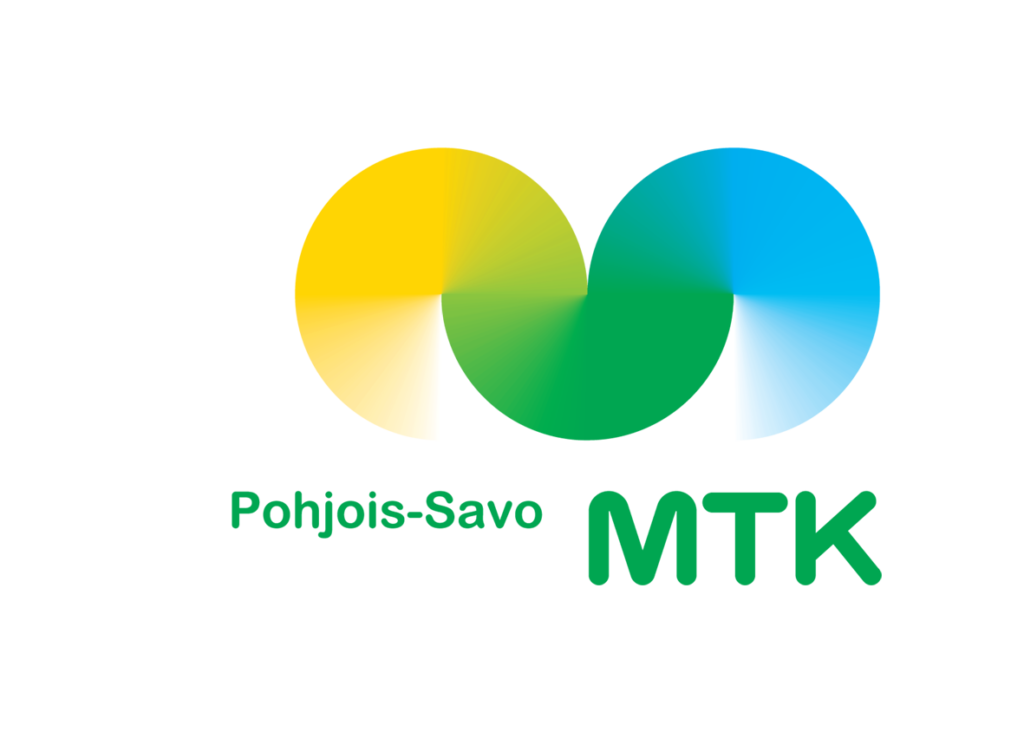 MTK-Pohjois-Savon logossa on keltavihersininen M-kirjain sekä teksti MTK-Pohjois-Savo.